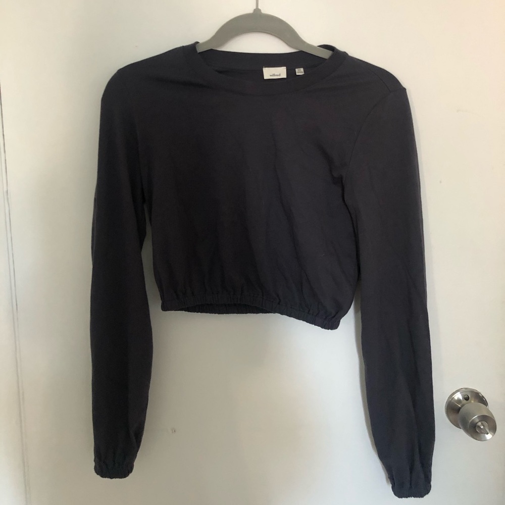 Aritzia Wilfred Purple Top